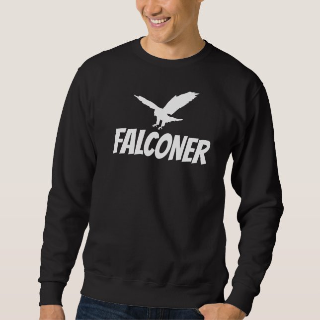 Falcon Trainer Peregrine Falknerei Falknerei oder Sweatshirt (Vorderseite)