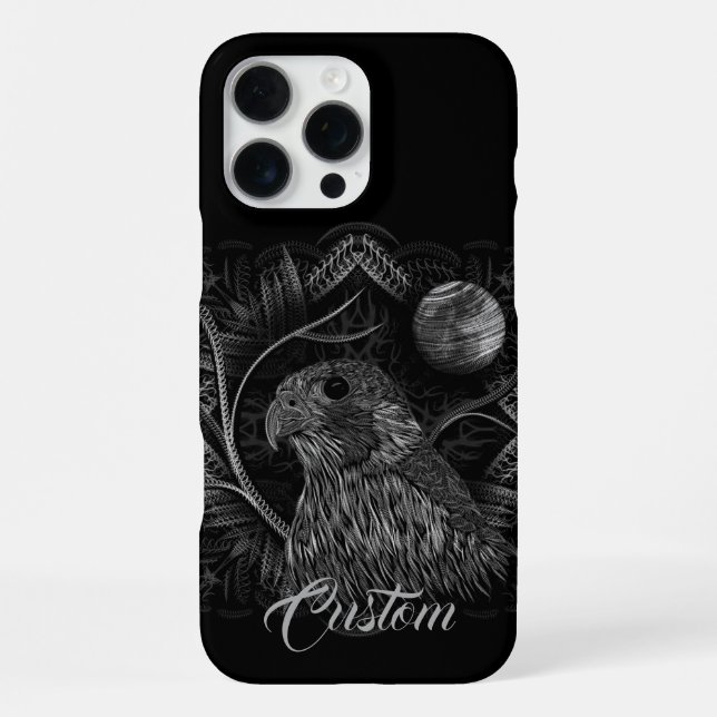 Falcon Vollmond iPhone Hülle (Rückseite)