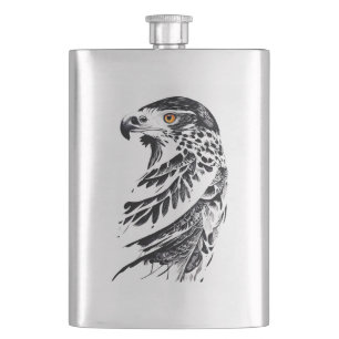 Falcon Wild Animal Nature Illustration Flachmann