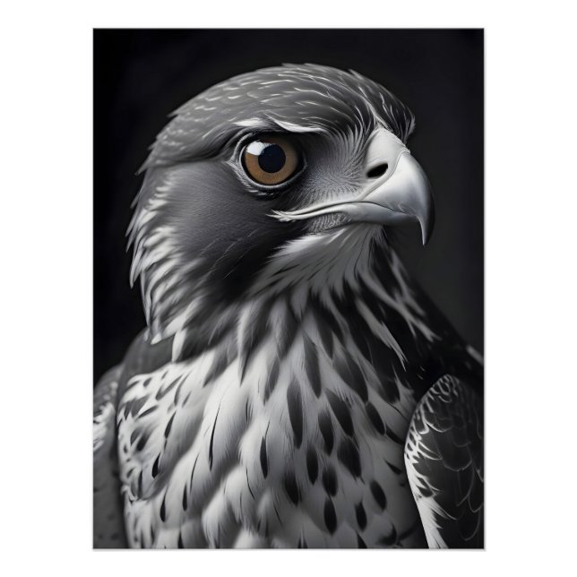 Falcon Wildlife Majestic Nature Life Wallpaper Poster (Vorderseite)
