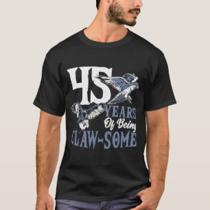 Falconer 45 Jahre Geburtstagsfalconry T-Shirt