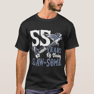 Falconer 55 Years Birthday Falconry T-Shirt