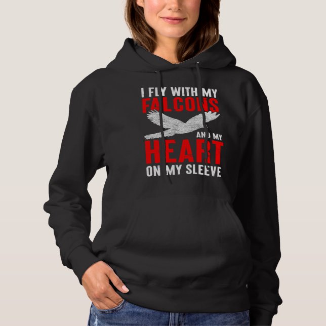 Falconer Dad Falconry Heart on My Sleeve  1 Hoodie (Vorderseite)