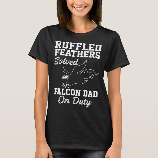 Falconer Dad Falconry Ruffled Feathers T-Shirt (Vorderseite)
