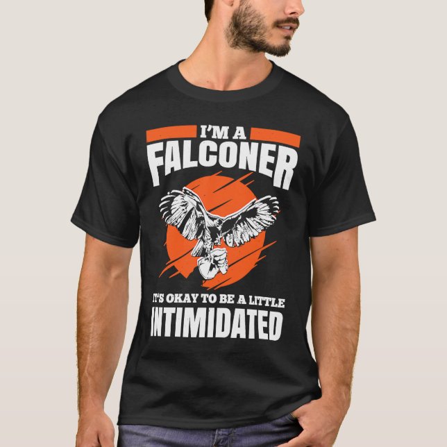 Falconer Falcon Hunter Falconer Tracker Duck Hunte T-Shirt (Vorderseite)