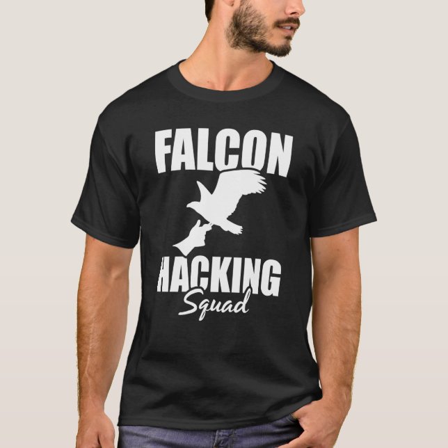 Falconer Falcon Hunter Falconer Tracker Duck Hunte T-Shirt (Vorderseite)