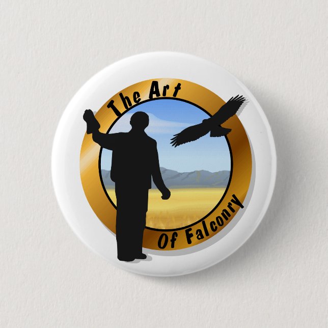 Falconer Medallion Round Button (Vorderseite)
