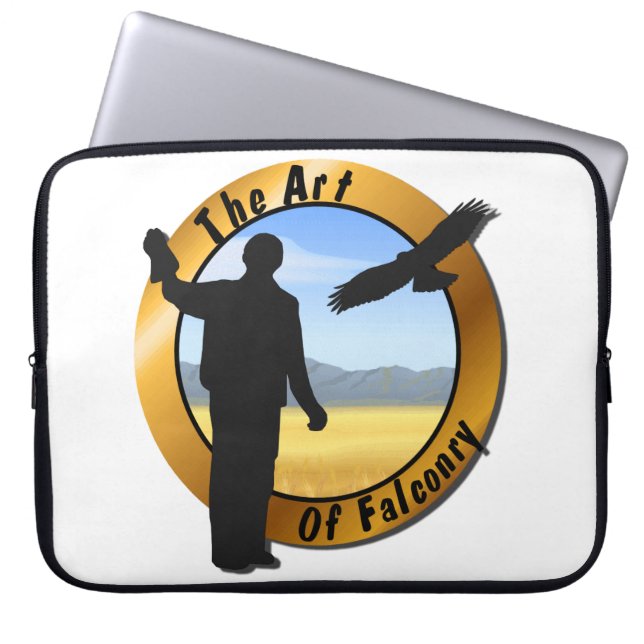 Falconer Medallion Runde Laptopschutzhülle (Vorderseite)