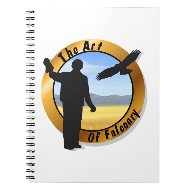 Falconer Medallion Runde Notizblock (Vorderseite)