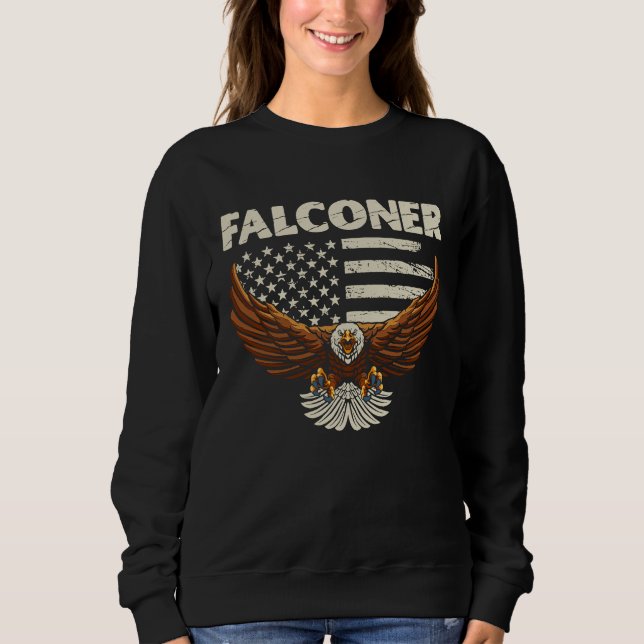 Falconer Ornithology Birder  1 Sweatshirt (Vorderseite)