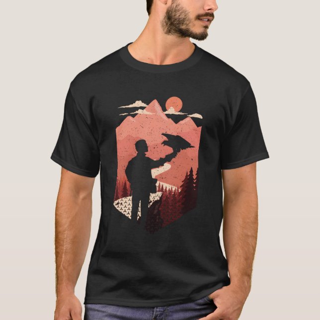 Falconer Outdoor Falconry Hawking Falconer T-Shirt (Vorderseite)