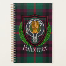 Falconer Schottischer Clan Tartan & Wappen