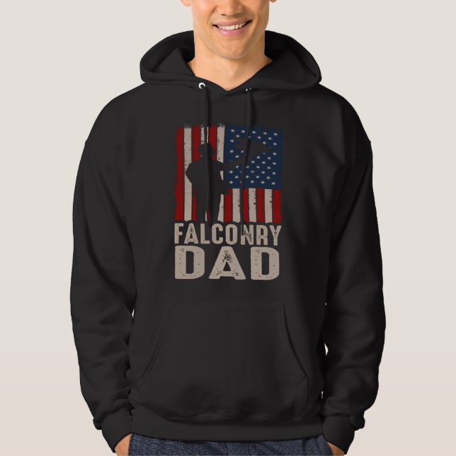 Falconry Dad Falconer Hawker Falcon  Hawking Exper Hoodie (Vorderseite)