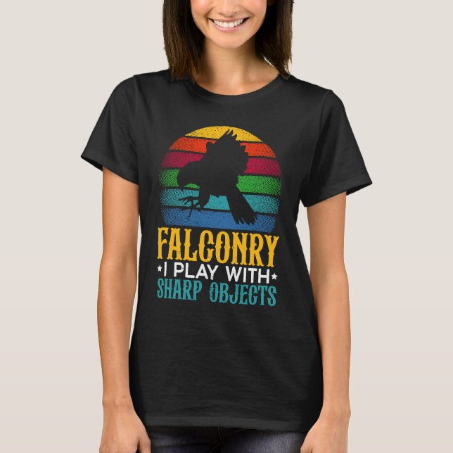 Falconry Falconing Bird  Ornithology Falcon T-Shirt (Vorderseite)