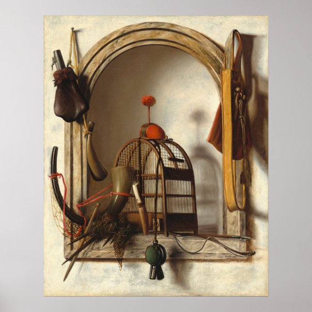 Falconry Gear, Christoffel Pierson Fine Art Poster (Vorne)