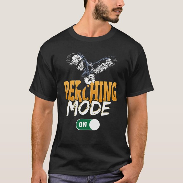 Falconry Mode ON Falconer T-Shirt (Vorderseite)