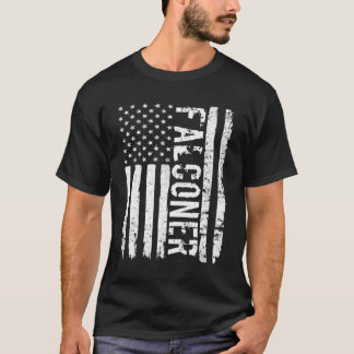 Falconry Nature Falconer Flag T-Shirt