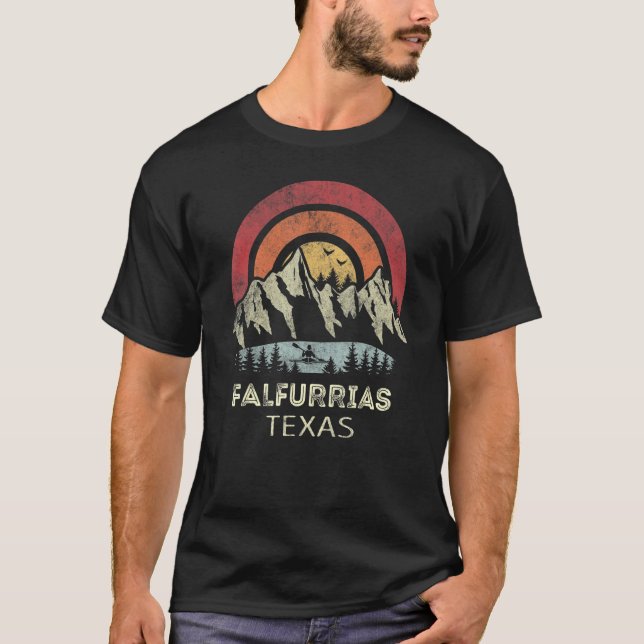 Falfurrias Texas Mountain Sunset Sunrise Kayaking T-Shirt (Vorderseite)