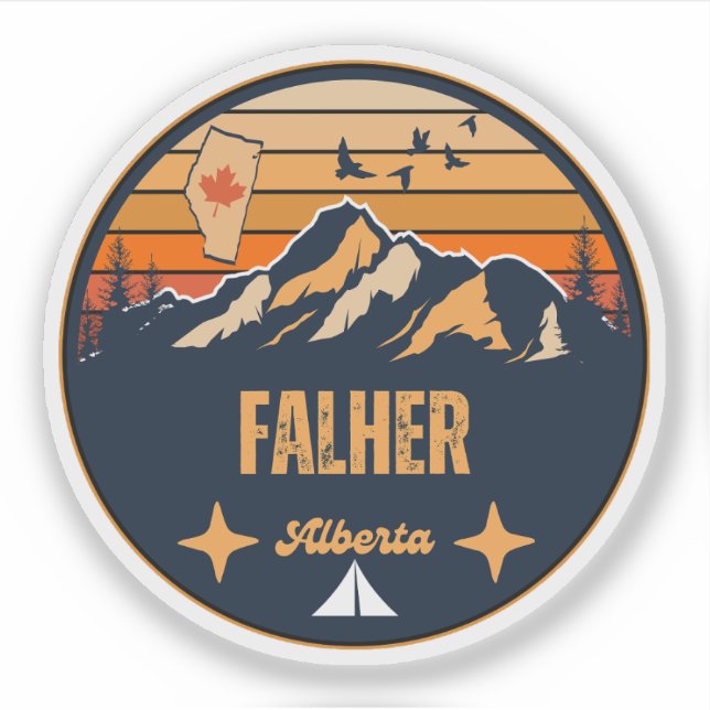 Falher, Alberta Aufkleber (Vorderseite)