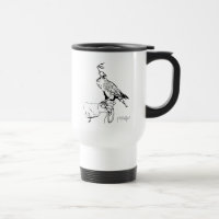 Falke auf Handschuh Tasse