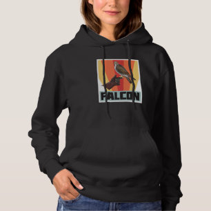 Falke Retro Vintage Falknerei mit Habicht und Adle Hoodie