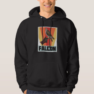 Falke Retro Vintage Falknerei mit Habicht und Adle Hoodie