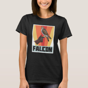 Falke Retro Vintage Falknerei mit Habicht und Adle T-Shirt