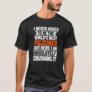 Falkenier Falknerei Gamehawking Weltbester Falkner T-Shirt
