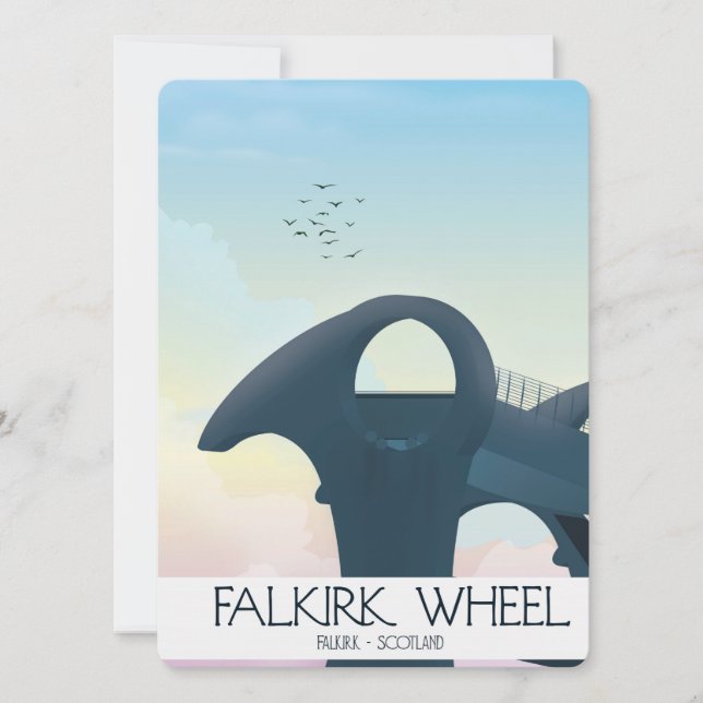Falkirk Wheel, Reiseplakat für Schottland (Vorderseite)