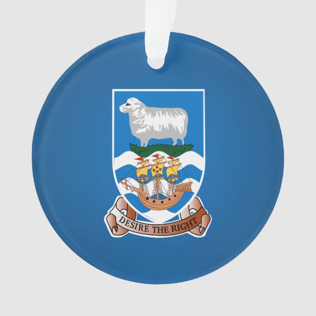 Falkland Islander coat of arms Ornament (Vorderseite)