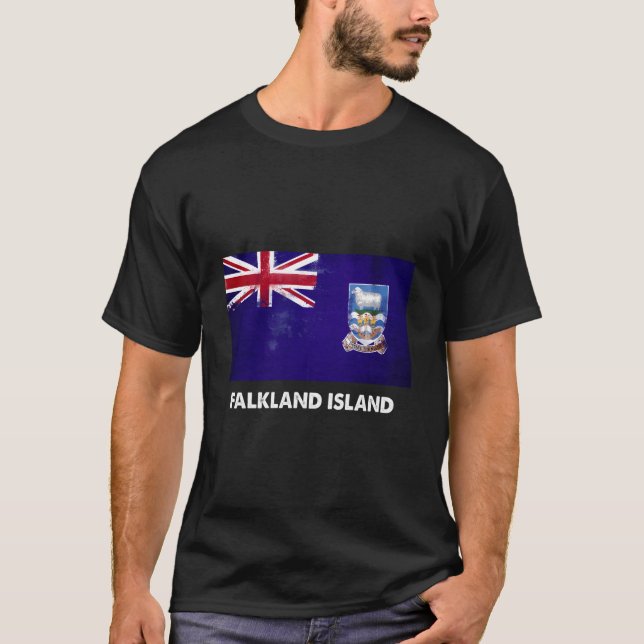 Falkland Islander Falkland Island Flag T-Shirt (Vorderseite)
