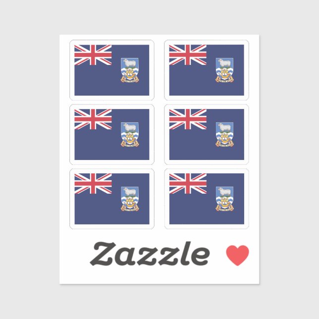Falkland Islands Collection Pack von 6 Aufkleber (Blatt)