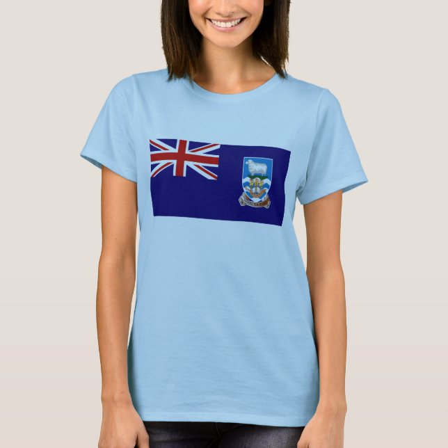 Falkland Islands Flag x Map T - Shirts (Vorderseite)