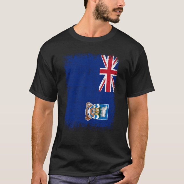 Falkland Islands Malvinas Flag T-Shirt (Vorderseite)