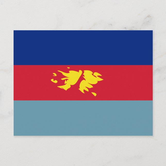Falkland Islands (Malvinas) Verteidigungsflagge FK Postkarte (Vorderseite)