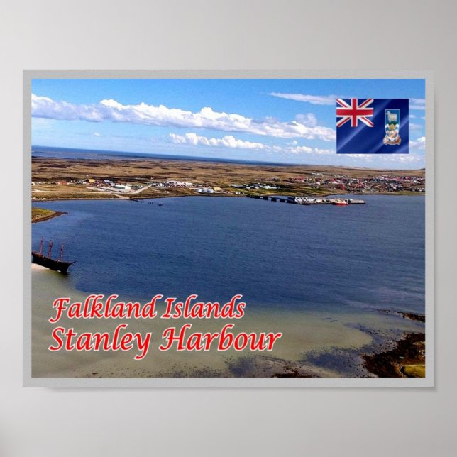 Falkland Islands - Stanley. Poster (Vorne)