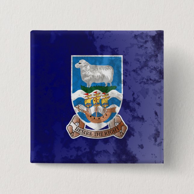 Falklandinseln Button (Vorderseite)