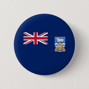 Falklandinseln-Flagge Button