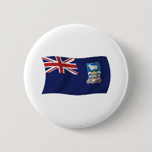 Falklandinseln-Flagge-Button Button