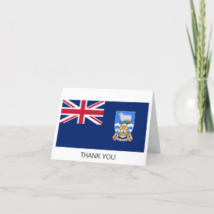 Falklandinseln-Flagge Dankeskarte