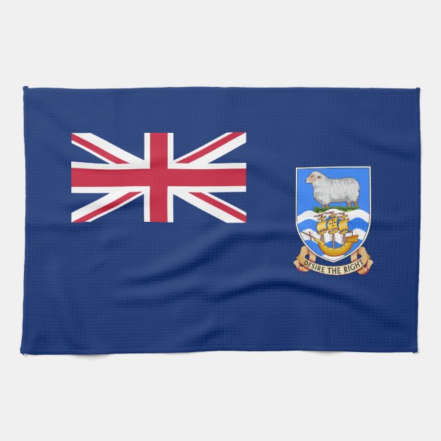 Falklandinseln-Flagge Geschirrtuch (Horizontal)