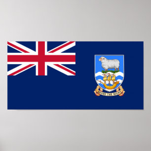 Falklandinseln-Flagge Poster