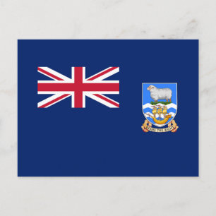 Falklandinseln-Flagge Postkarte