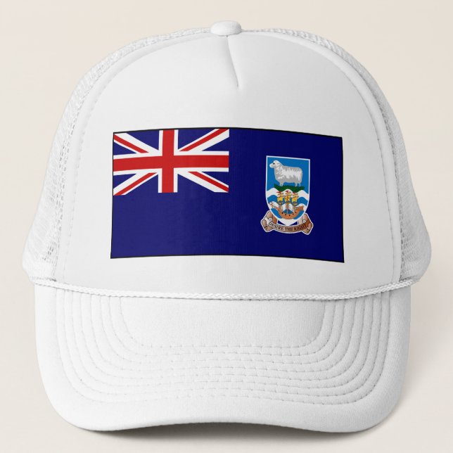 Falklandinseln-Flagge Truckerkappe (Vorderseite)
