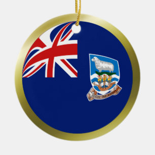 Falklandinseln-Flaggen-Ornament Keramikornament