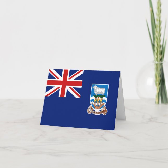 Falklandinseln-Flaggennotecard Karte (Vorderseite)