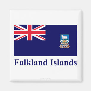 Falklandinseln kennzeichnen mit Namen Magnet