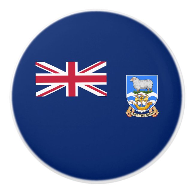 Falklandinseln Keramikknauf (Vorderseite)