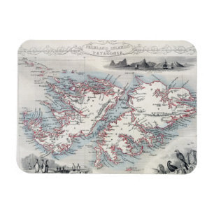 Falklandinseln und Patagonia, von einer Reihe von Magnet