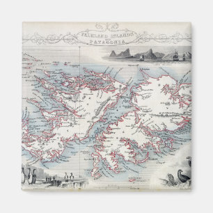 Falklandinseln und Patagonia, von einer Reihe von Magnet